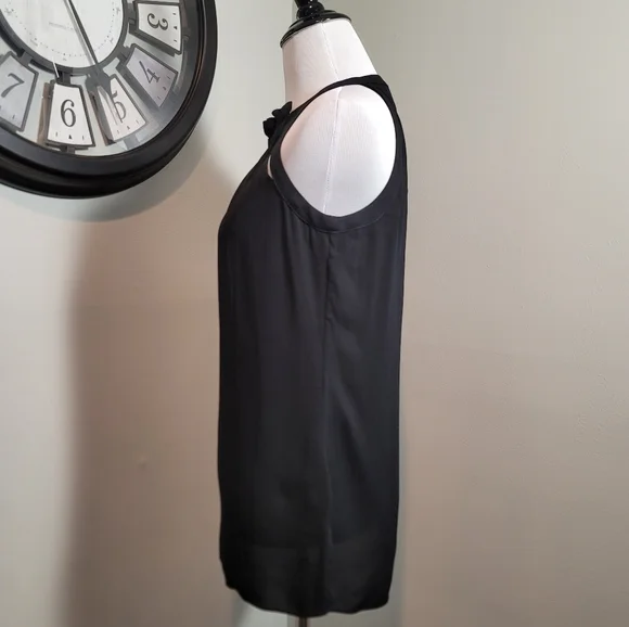 NWOT Etcetera Black Chiffon Sleeveless Blouse SIZE 00 - Picture 4 of 10